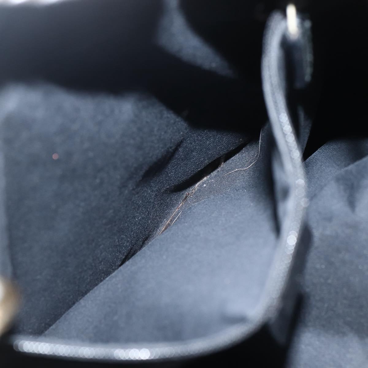 GUCCI GG Canvas Tote Bag Black Gold 120836 Auth ti3447