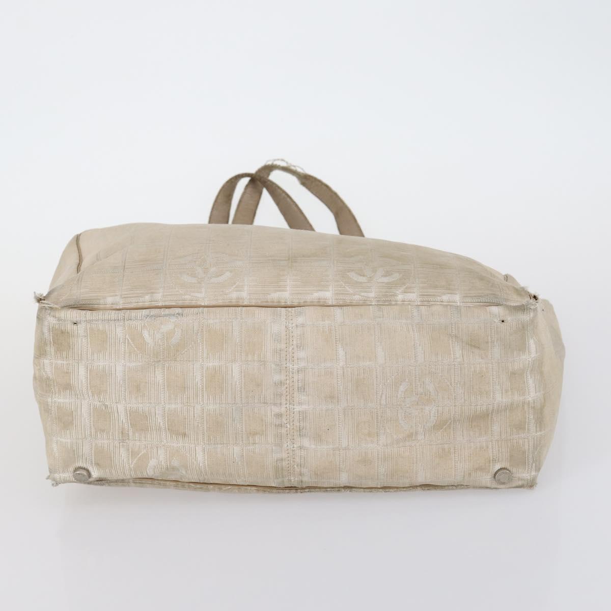 CHANEL New Travel Line Tote Bag Nylon 3Set Pink Beige CC Auth ti3465