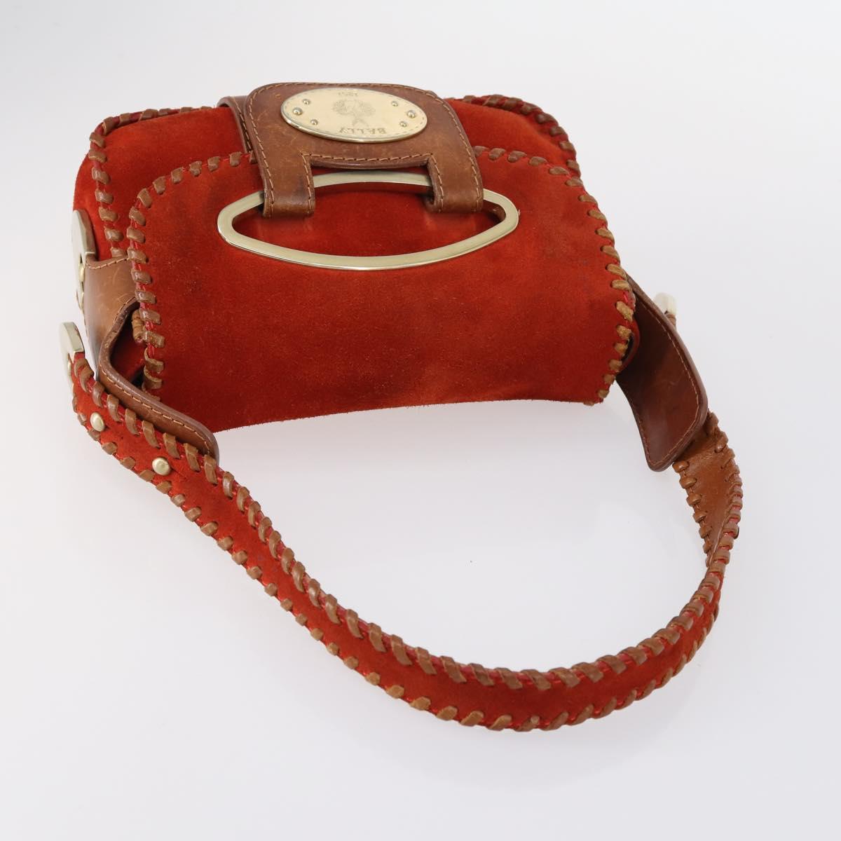 BALLY Tote Bag Leather Canvas 4Set Red Beige cream Auth ti3468