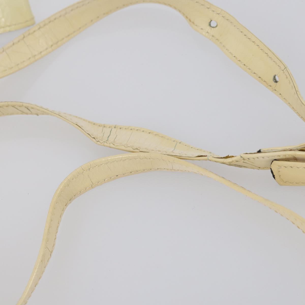 BALLY Tote Bag Leather Canvas 4Set Red Beige cream Auth ti3468