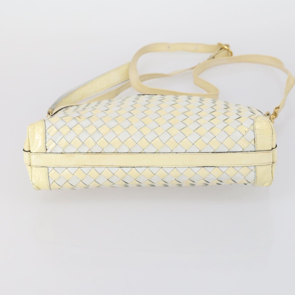 BALLY Tote Bag Leather Canvas 4Set Red Beige cream Auth ti3468