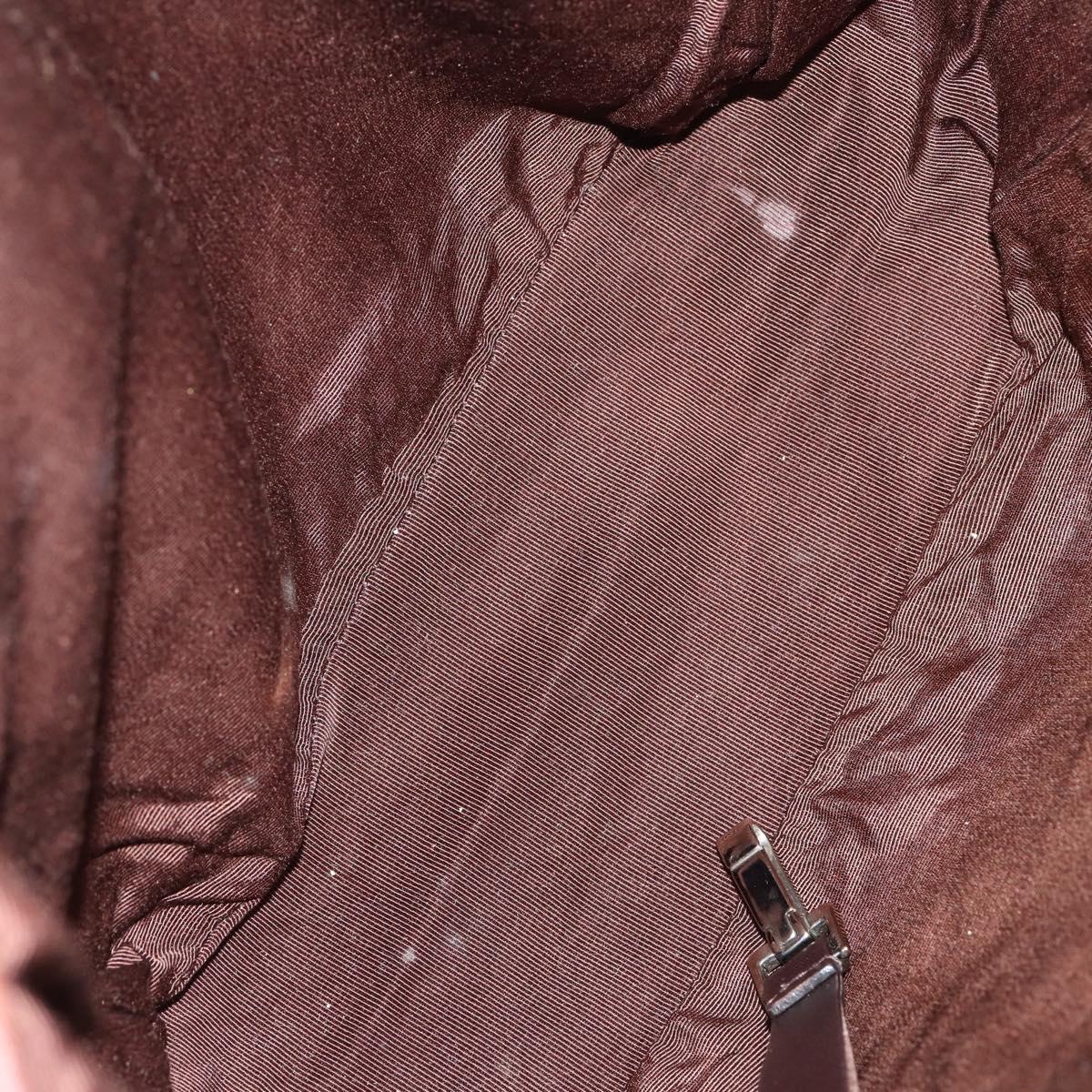 BALLY Tote Bag Leather Canvas 4Set Red Beige cream Auth ti3468