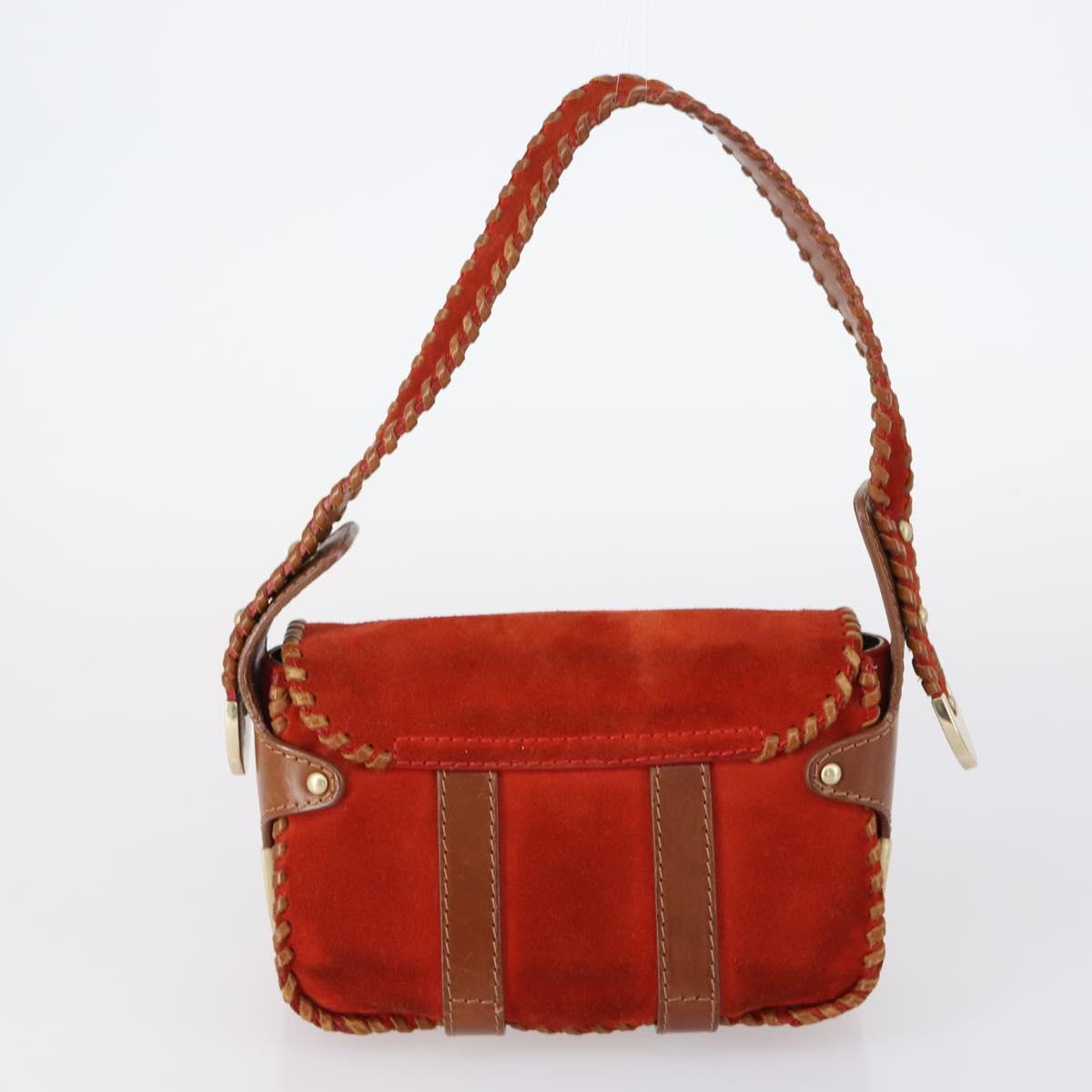 BALLY Tote Bag Leather Canvas 4Set Red Beige cream Auth ti3468