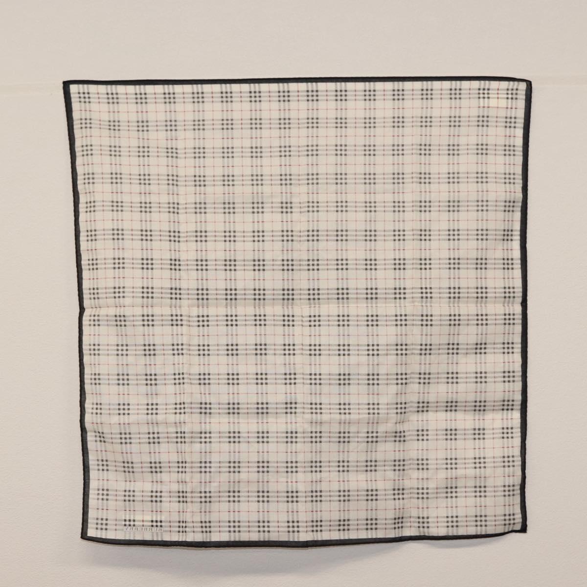 BURBERRY Nova Check Handkerchief Pouch Nylon 2Set Black Beige Auth ti3471