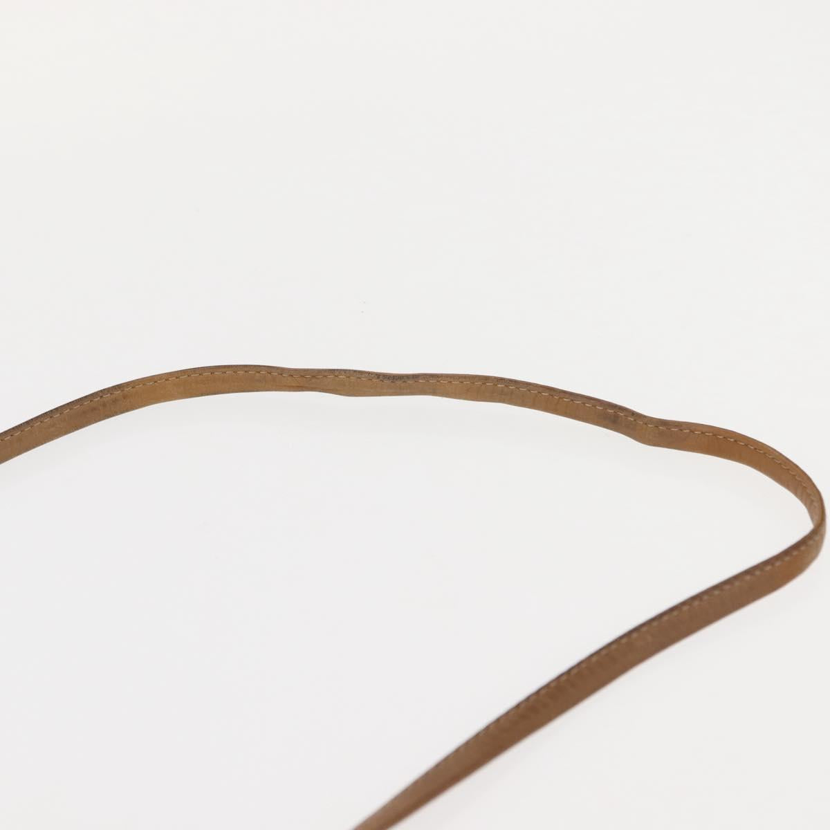 Christian Dior Honeycomb Canvas Shoulder Bag PVC Gray Gold Auth ti3472