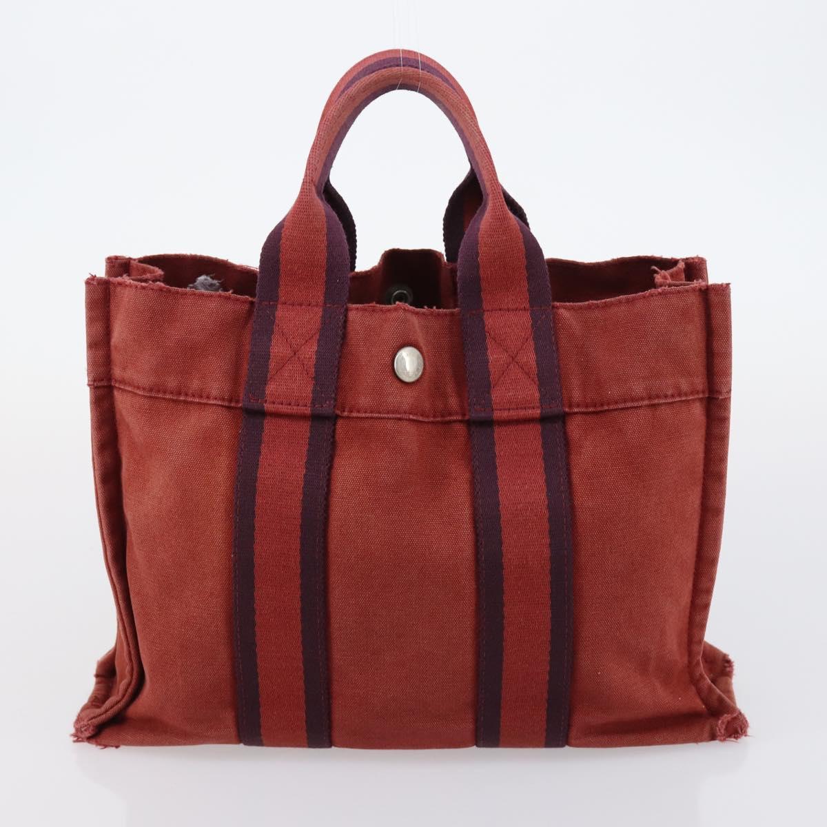 SAINT LAURENT Bvlgari Hermes Hand Bag Canvas 3 Set Pink Red beige Auth ti3473