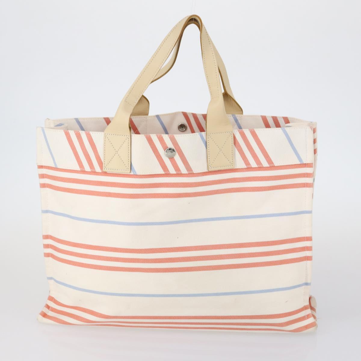 BURBERRY Nova Check Blue Label Tote Bag Canvas 3Set Beige Auth ti3475