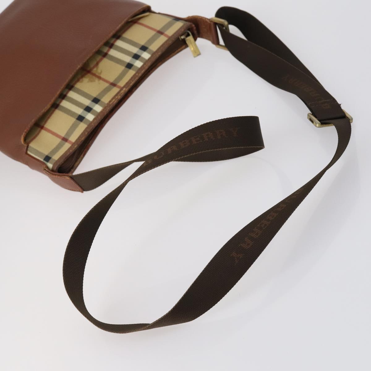 BURBERRY Blue Label Wallet Bag Canvas Leather PVC 7Set Beige Black Auth ti3476