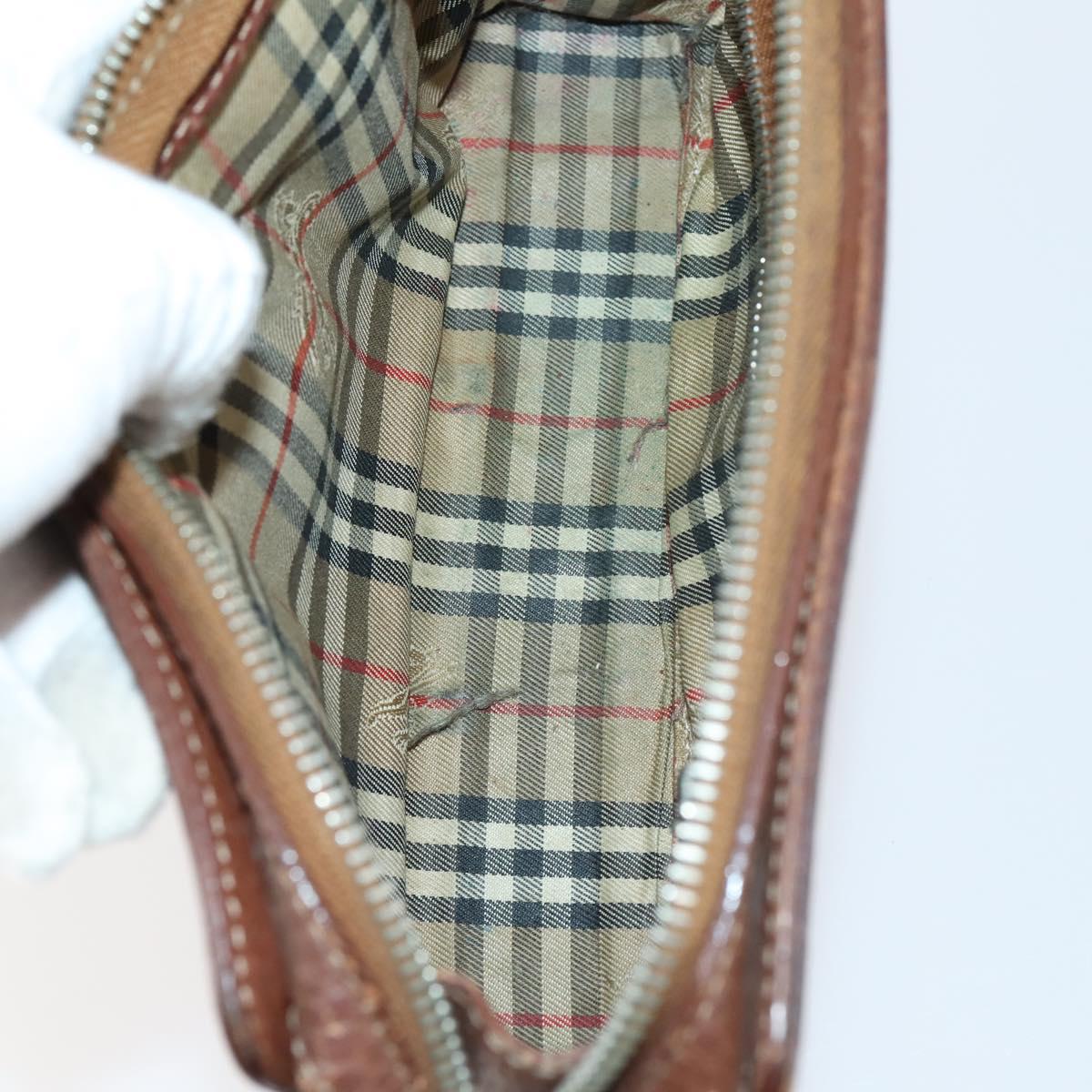 BURBERRY Blue Label Wallet Bag Canvas Leather PVC 7Set Beige Black Auth ti3476