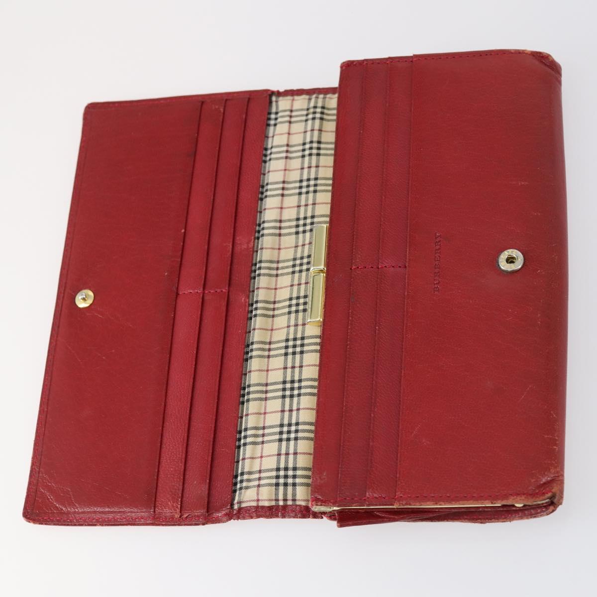 BURBERRY Blue Label Wallet Bag Canvas Leather PVC 7Set Beige Black Auth ti3476