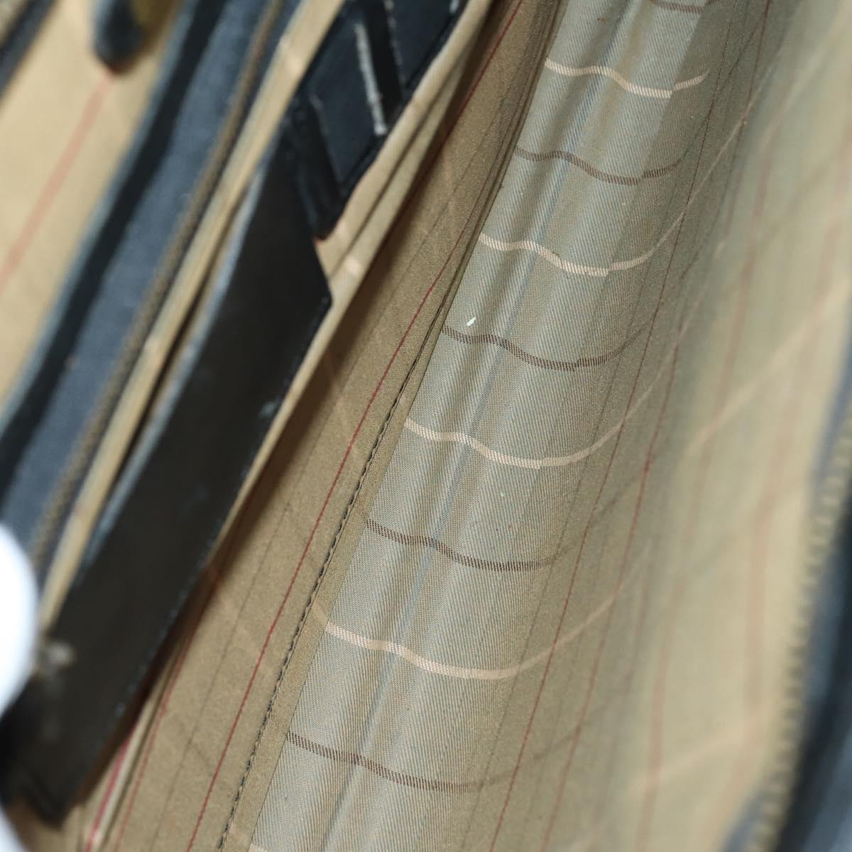 BURBERRY Blue Label Wallet Bag Canvas Leather PVC 7Set Beige Black Auth ti3476