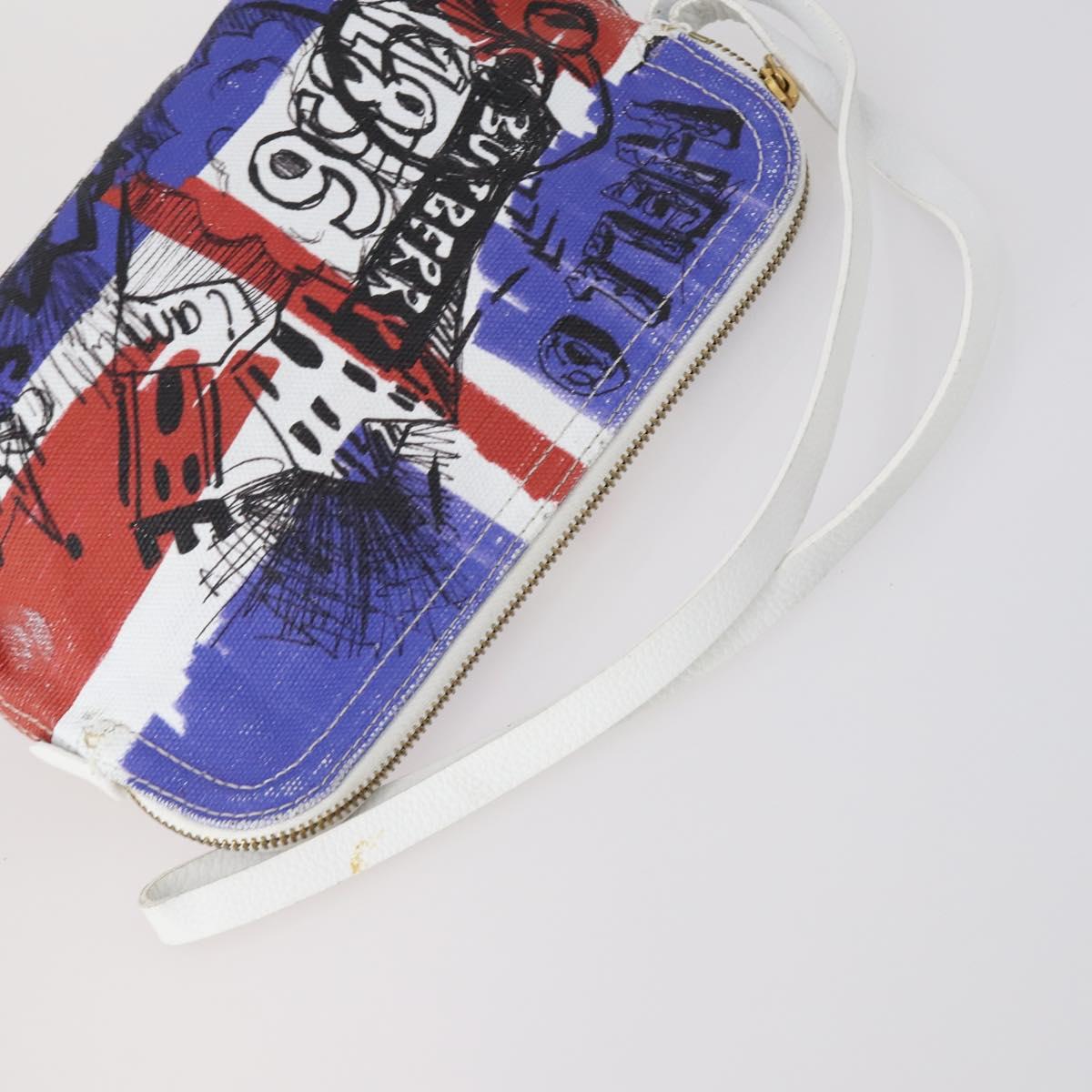 BURBERRY Blue Label Wallet Bag Canvas Leather PVC 7Set Beige Black Auth ti3476