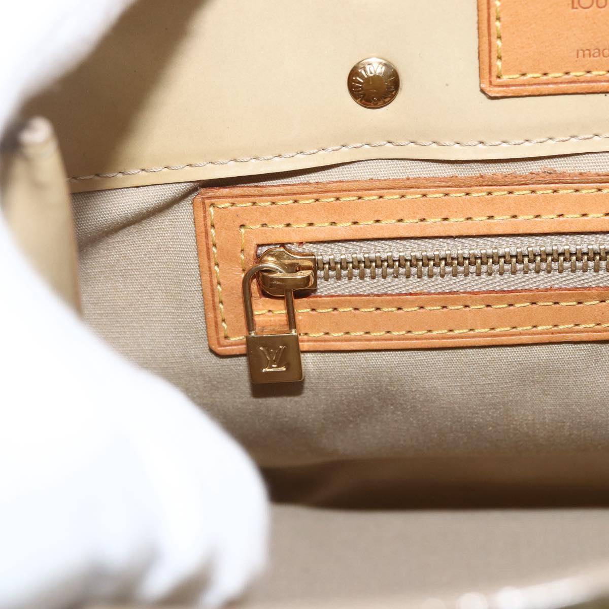 LOUIS VUITTON Monogram Vernis Reade PM Hand Bag Noisette M91334 LV Auth ti3494
