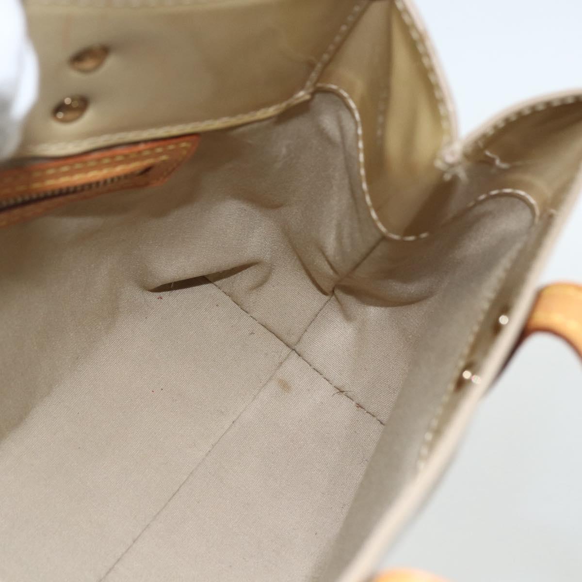 LOUIS VUITTON Monogram Vernis Reade PM Hand Bag Noisette M91334 LV Auth ti3494