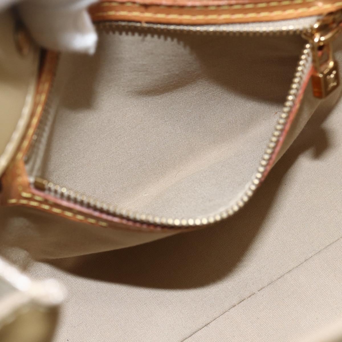 LOUIS VUITTON Monogram Vernis Reade PM Hand Bag Noisette M91334 LV Auth ti3494