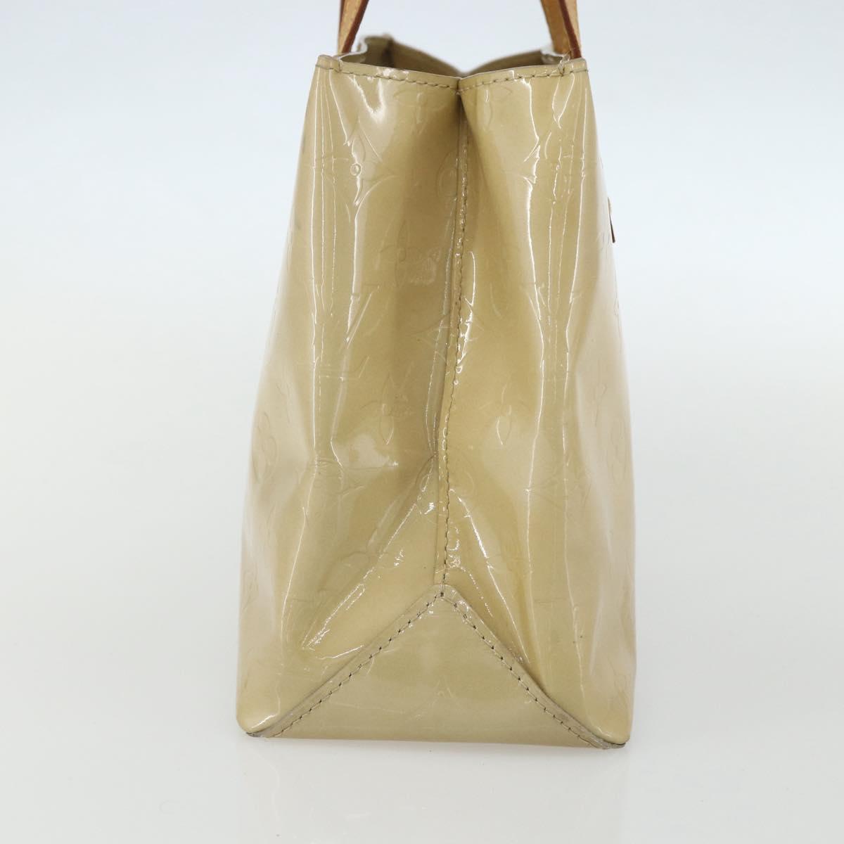 LOUIS VUITTON Monogram Vernis Reade PM Hand Bag Noisette M91334 LV Auth ti3494