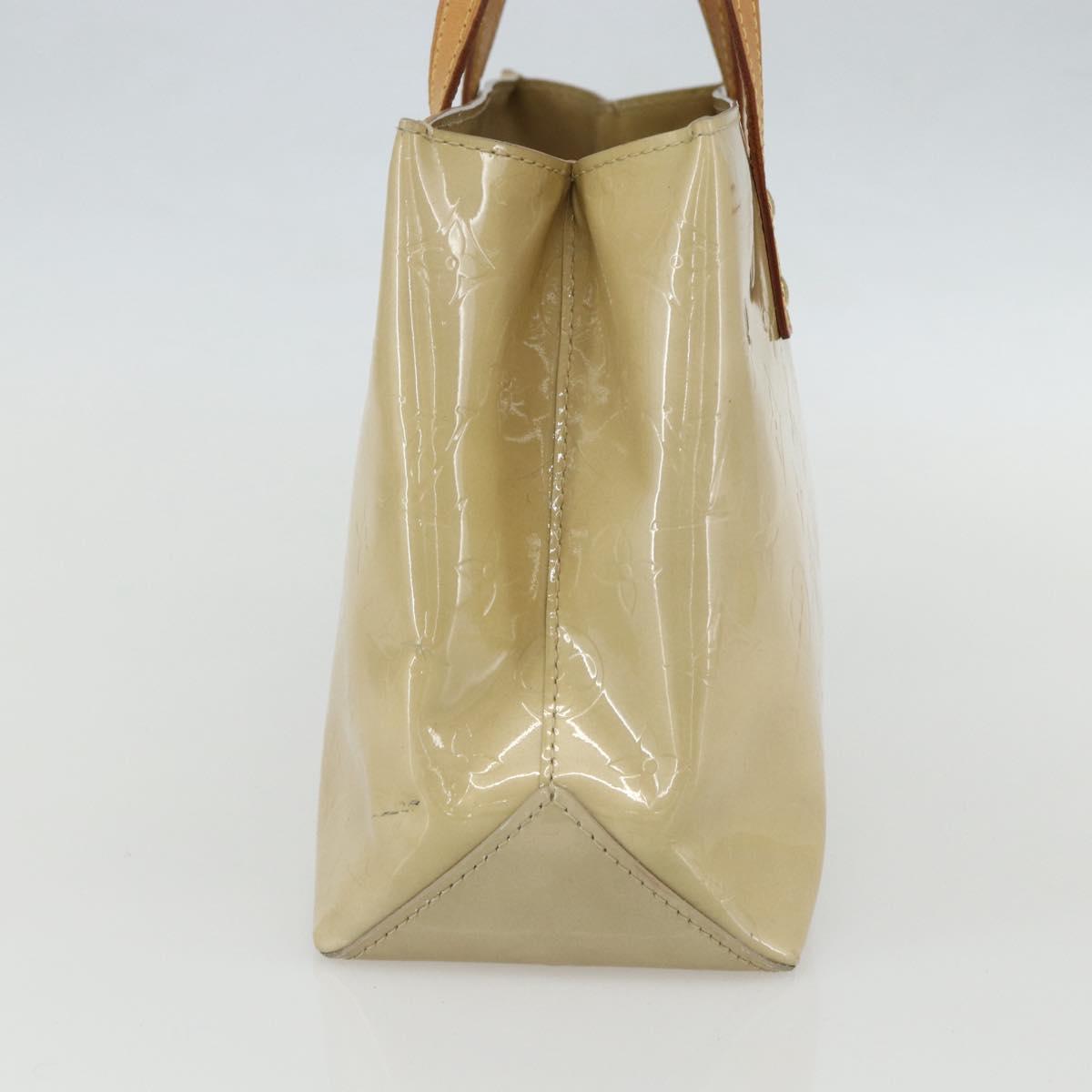 LOUIS VUITTON Monogram Vernis Reade PM Hand Bag Noisette M91334 LV Auth ti3494