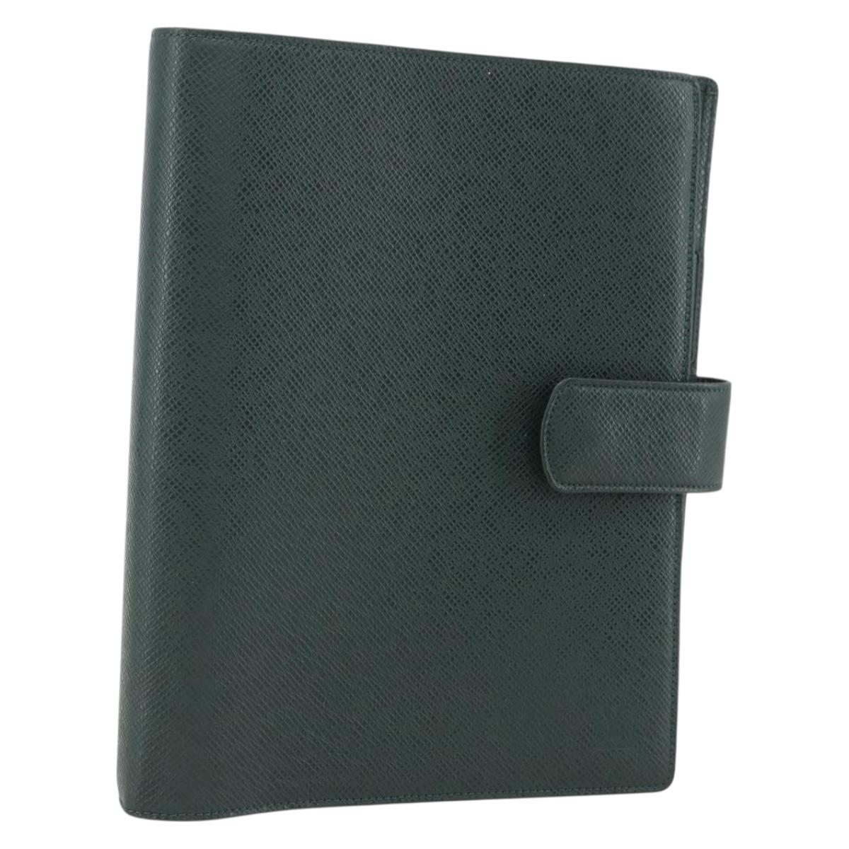 LOUIS VUITTON Taiga Agenda GM Day Planner Cover Epicea R20404 LV Auth ti3495