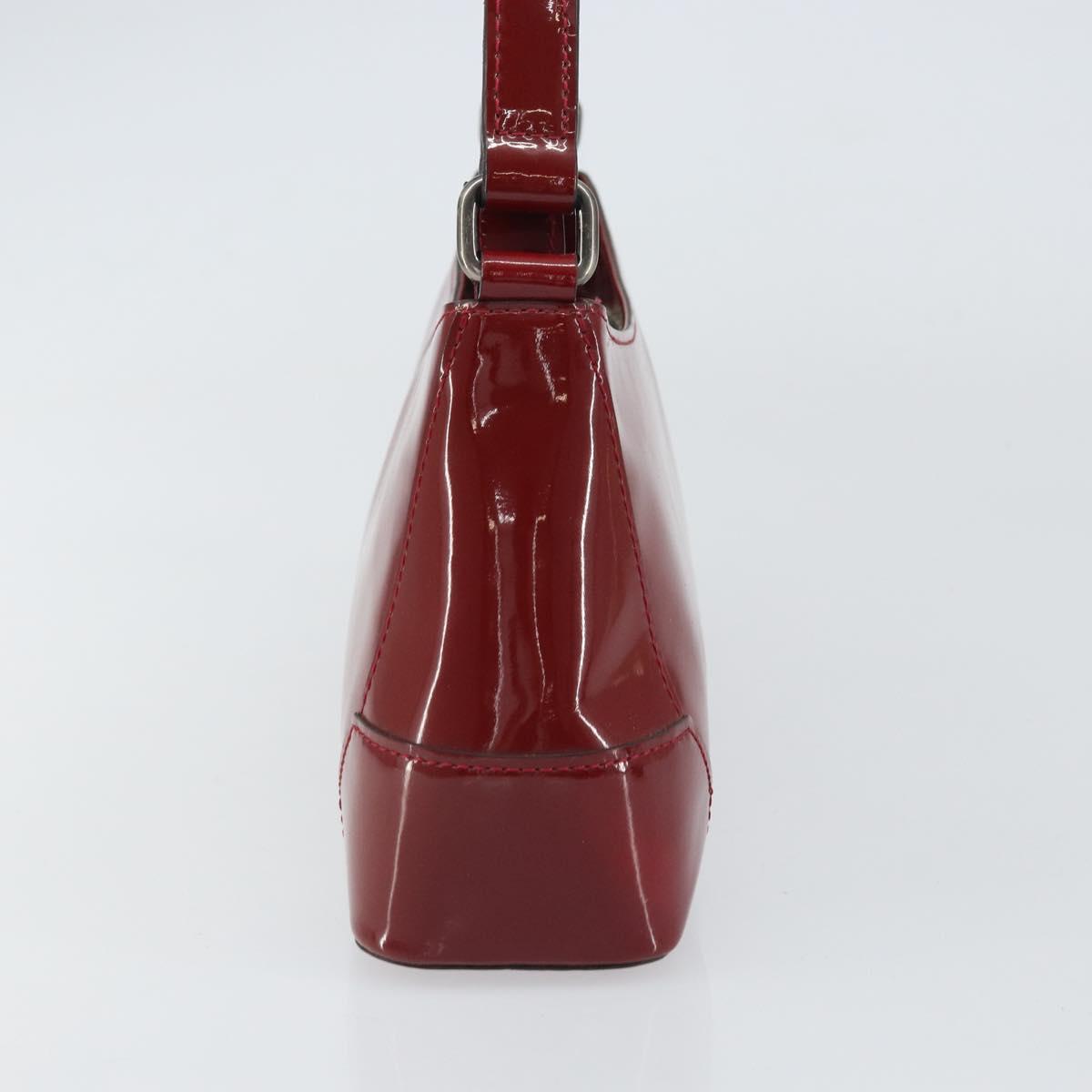 BURBERRY Shoulder Bag Patent leather Red Auth ti3511