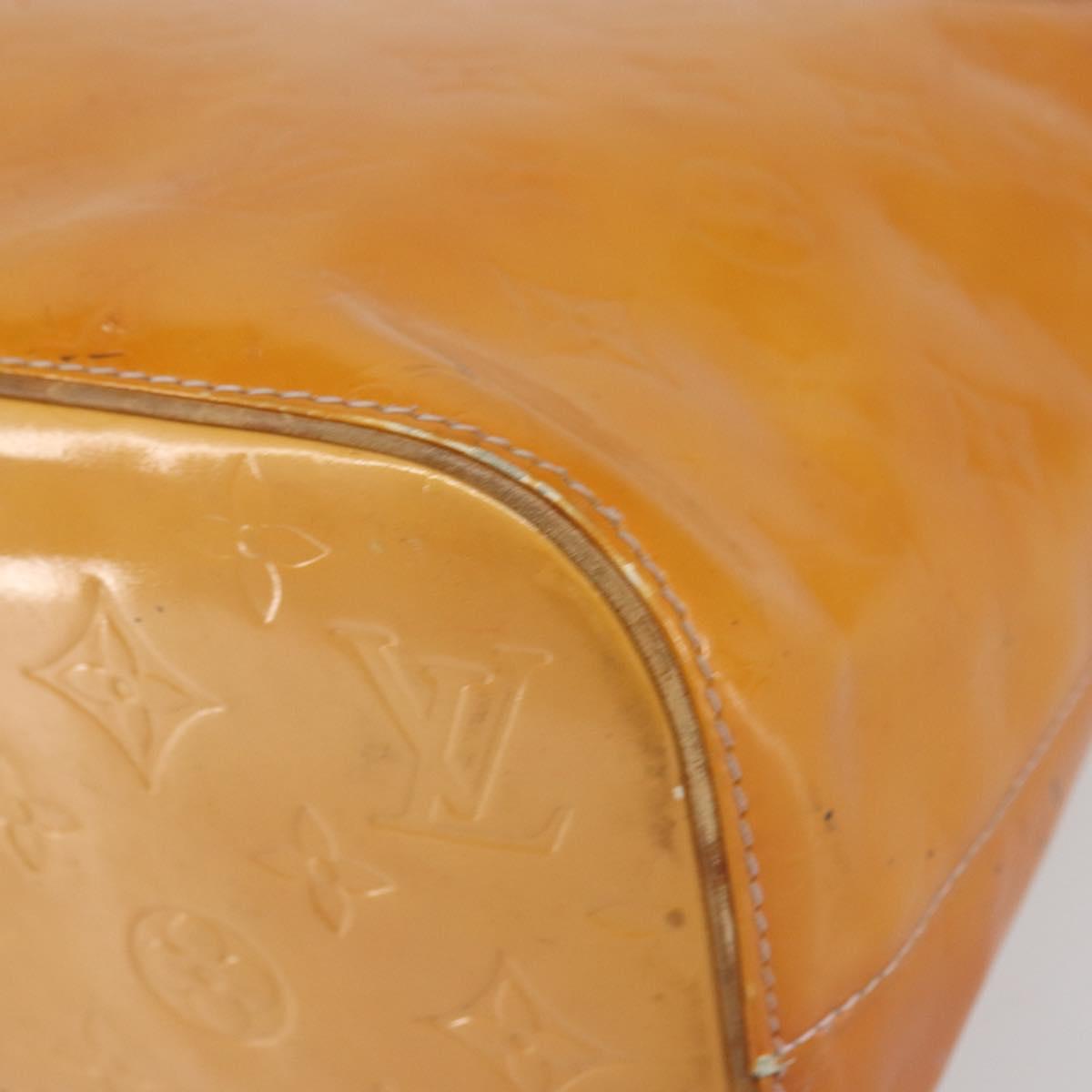 LOUIS VUITTON Monogram Vernis Houston Hand Bag Rose M91054 LV Auth ti3517