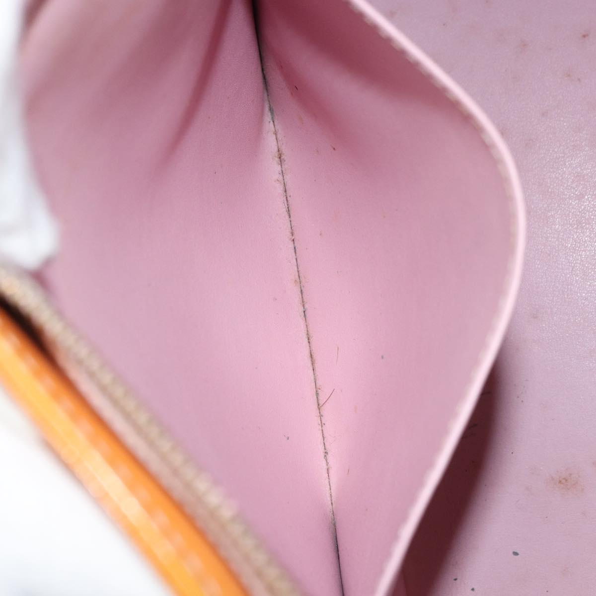 LOUIS VUITTON Monogram Vernis Houston Hand Bag Rose M91054 LV Auth ti3517