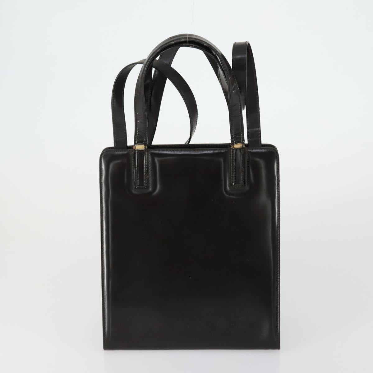 Salvatore Ferragamo Gucci Burberry Bag Canvas 4 Set Black Beige Auth ti3518