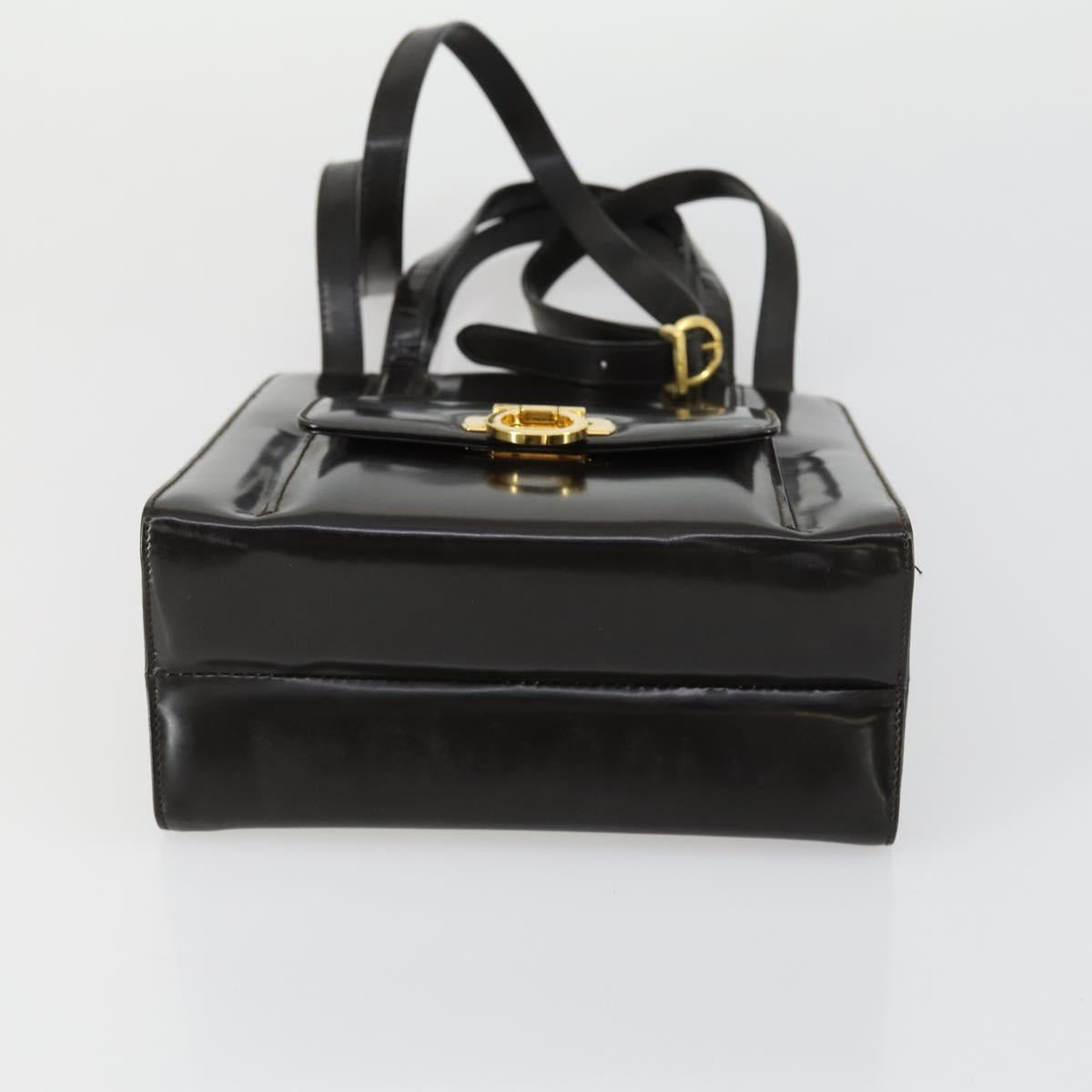 Salvatore Ferragamo Gucci Burberry Bag Canvas 4 Set Black Beige Auth ti3518