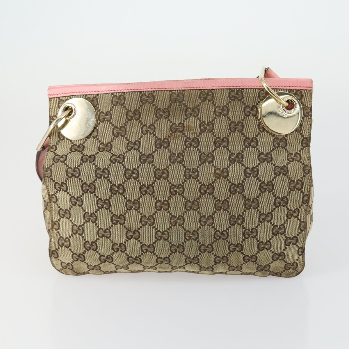 Salvatore Ferragamo Gucci Burberry Bag Canvas 4 Set Black Beige Auth ti3518