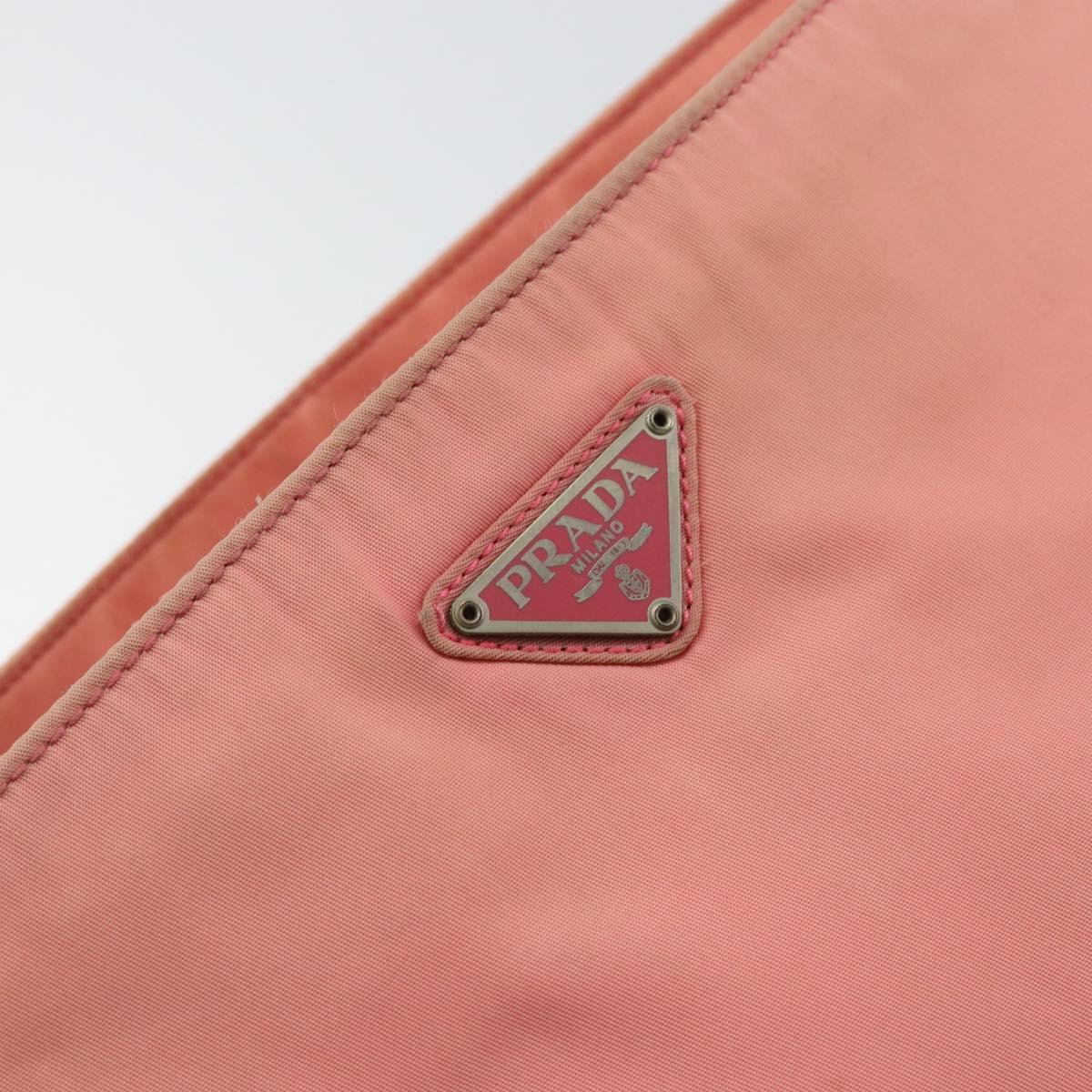PRADA Shoulder Bag Nylon Pink Auth ti3519