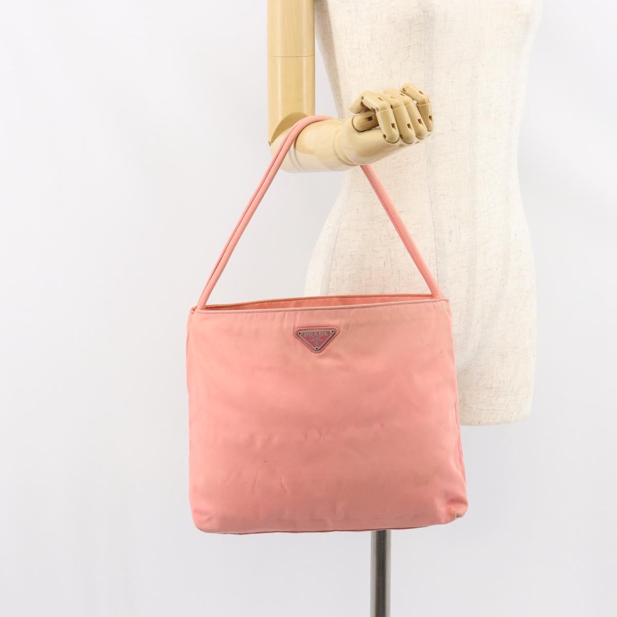 PRADA Shoulder Bag Nylon Pink Auth ti3519