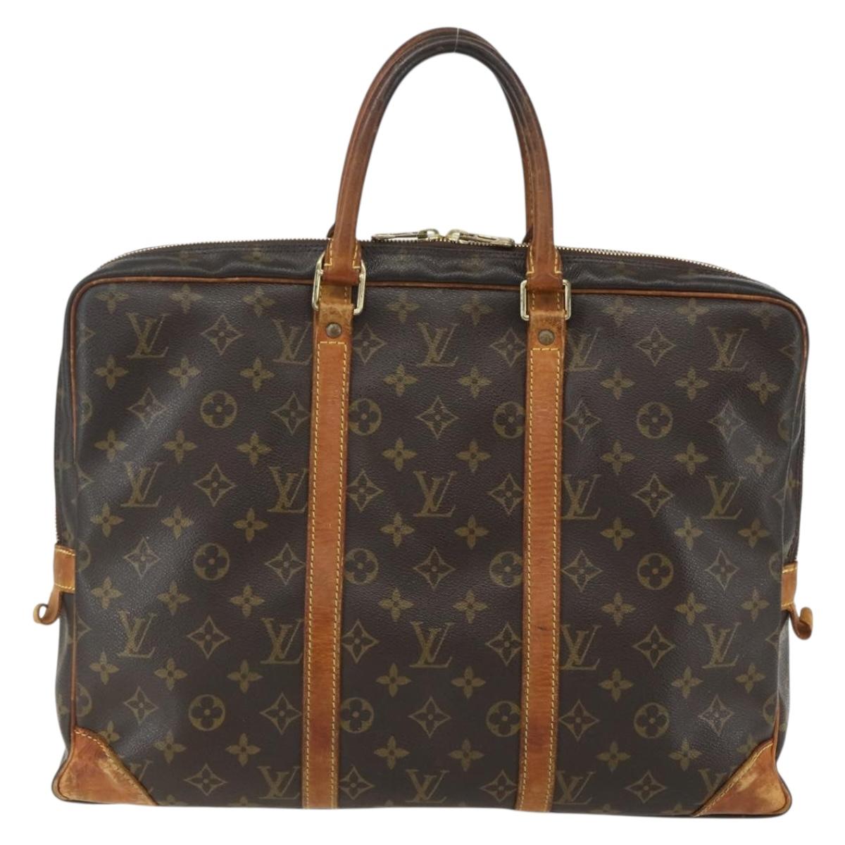 LOUIS VUITTON Monogram Porte Documents Voyage Business Bag M53361 LV Auth ti3523