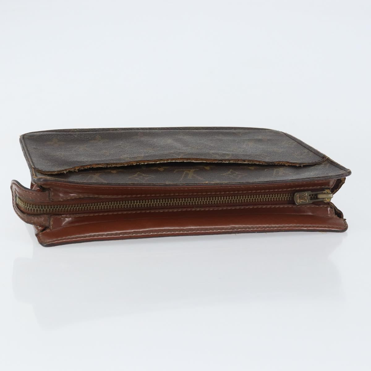 LOUIS VUITTON Monogram Pochette Homme Clutch Bag M51795 LV Auth ti3535