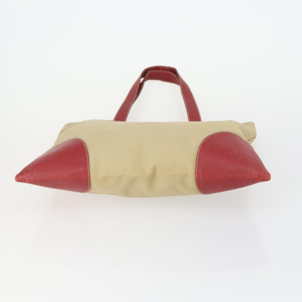 PRADA Bag Nylon Leather Canvas 4 Set Orange Beige Khaki Brown Auth ti3540