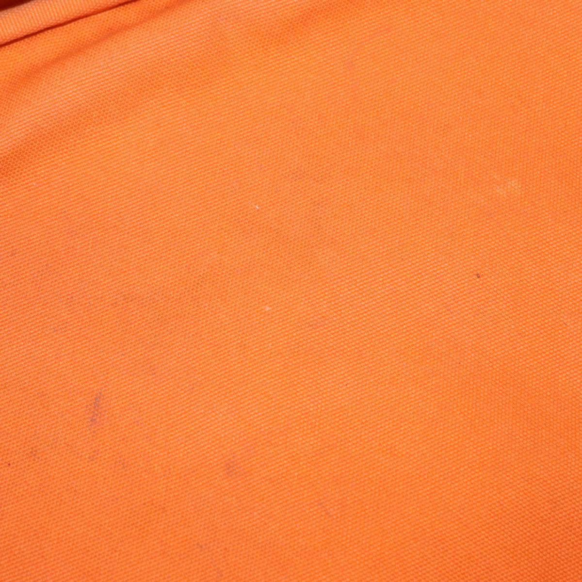 PRADA Canapa GM Hand Bag Canvas Orange Auth ti3548