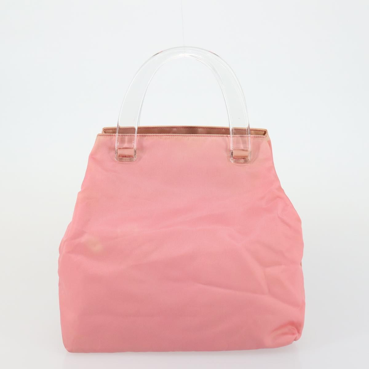 PRADA Hand Bag Nylon 5 Set Pink Cream khaki Auth ti3562