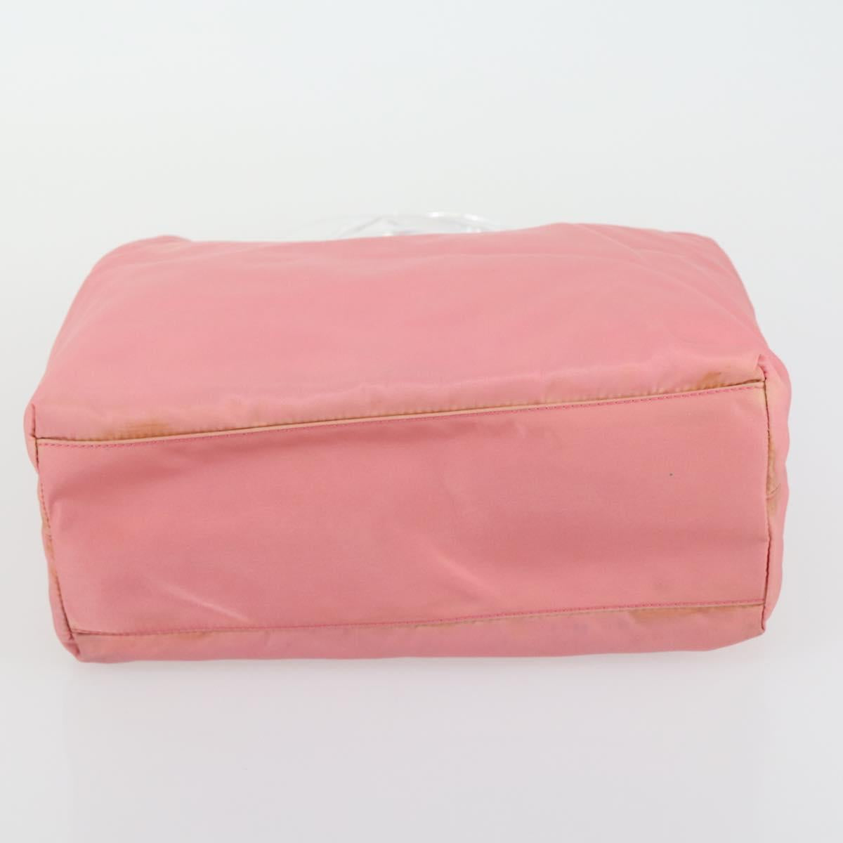PRADA Hand Bag Nylon 5 Set Pink Cream khaki Auth ti3562