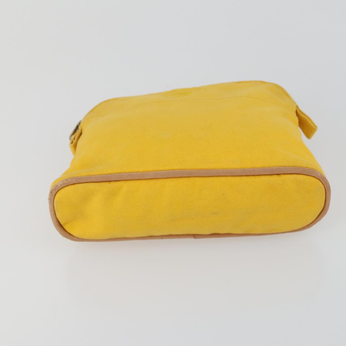 HERMES Bolide Pouch Canvas 5 Set Light Blue Orange Yellow Navy Red Auth ti3568