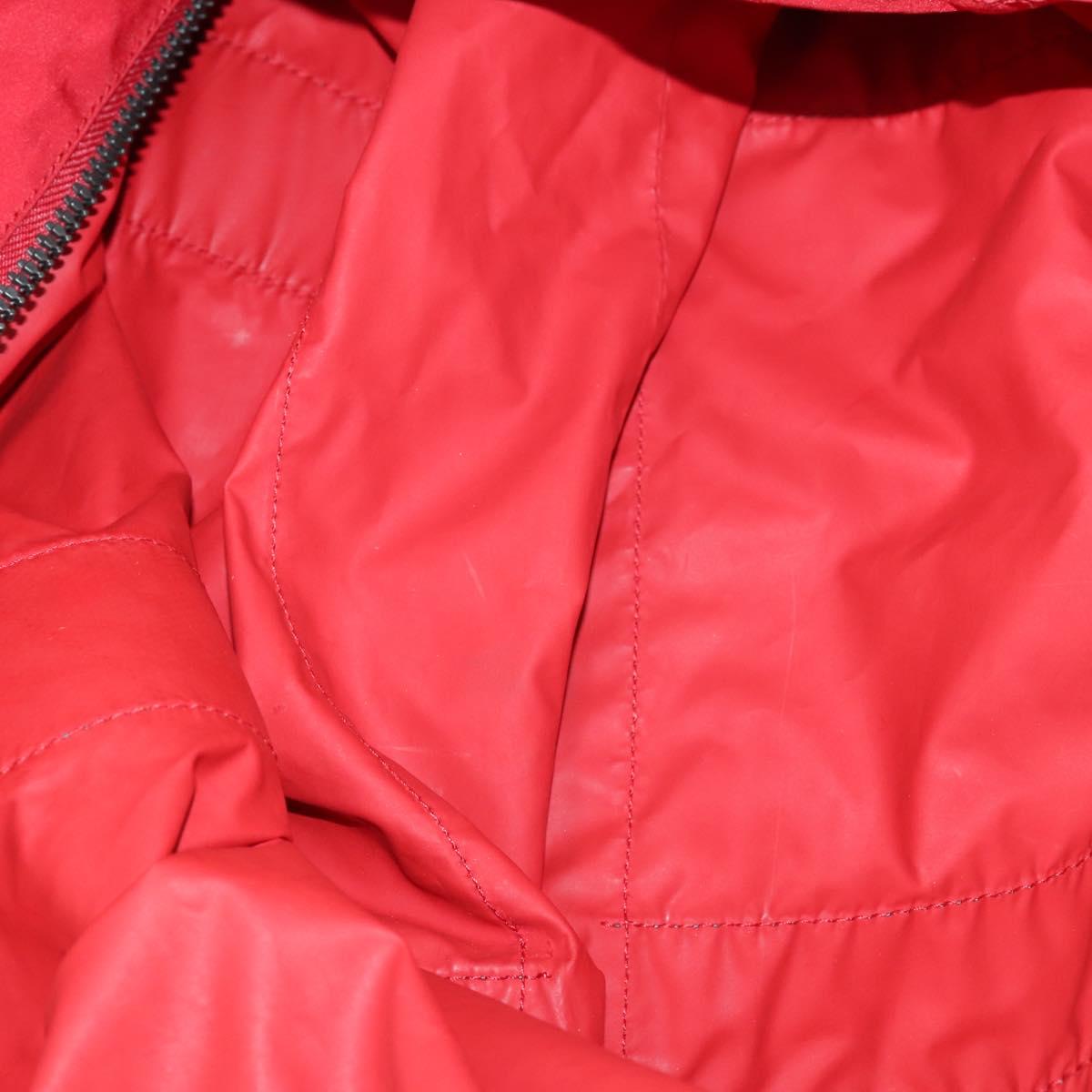 PRADA Hand Bag Nylon Canvas 5 Set Beige Red yellow Auth ti3570