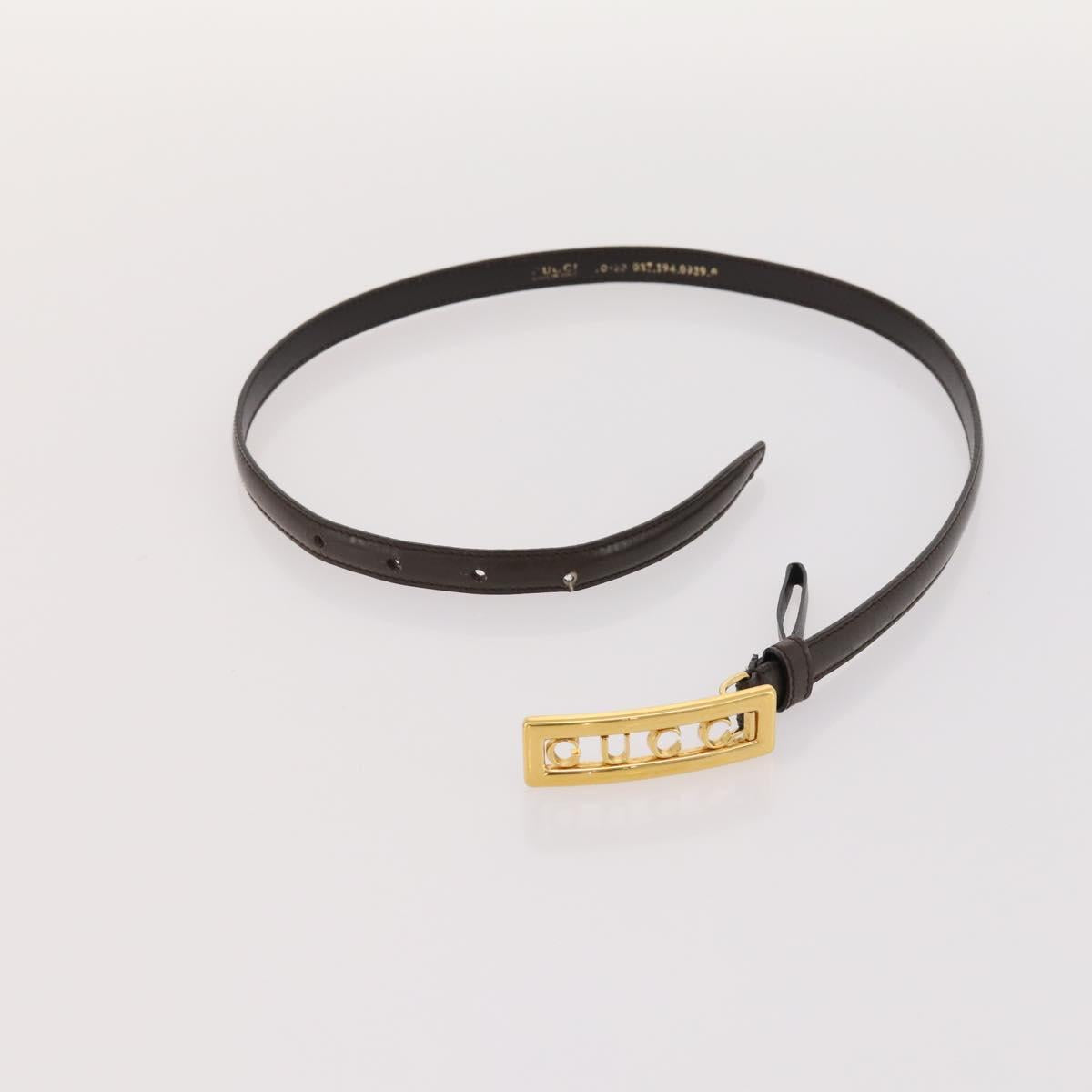 GUCCI LANVIN COLLECTION PRADA Belt Leather 6 Set Black Dark Brown Auth ti3572