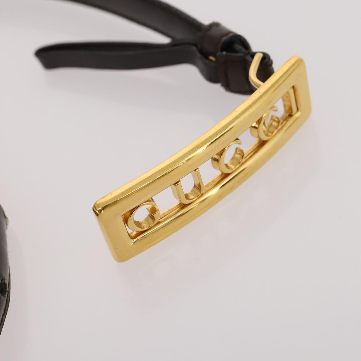 GUCCI LANVIN COLLECTION PRADA Belt Leather 6 Set Black Dark Brown Auth ti3572