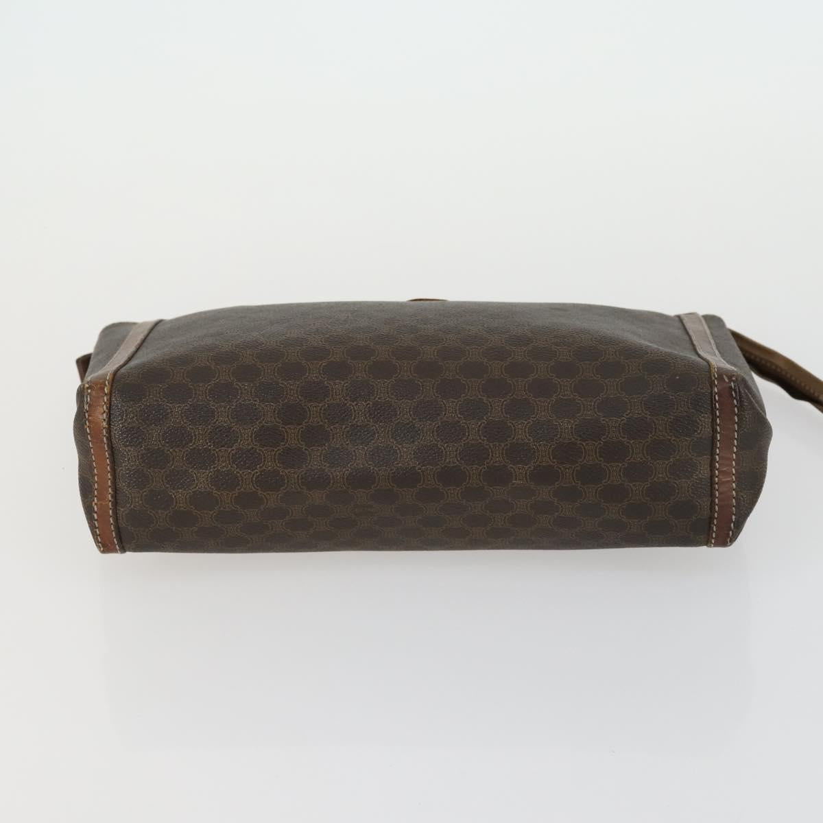 CELINE Gucci GG Supreme Macadam Canvas Bag PVC 4 Set Brown Beige Auth ti3575