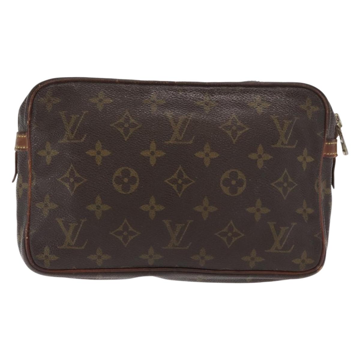 LOUIS VUITTON Monogram Marly Dragonne PM Clutch Bag M51827 LV Auth ti3584