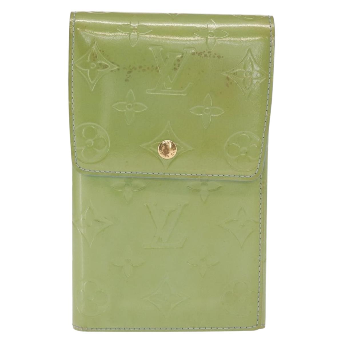 LOUIS VUITTON Monogram Vernis Walker Wallet Baby Blue M91073 LV Auth ti3590