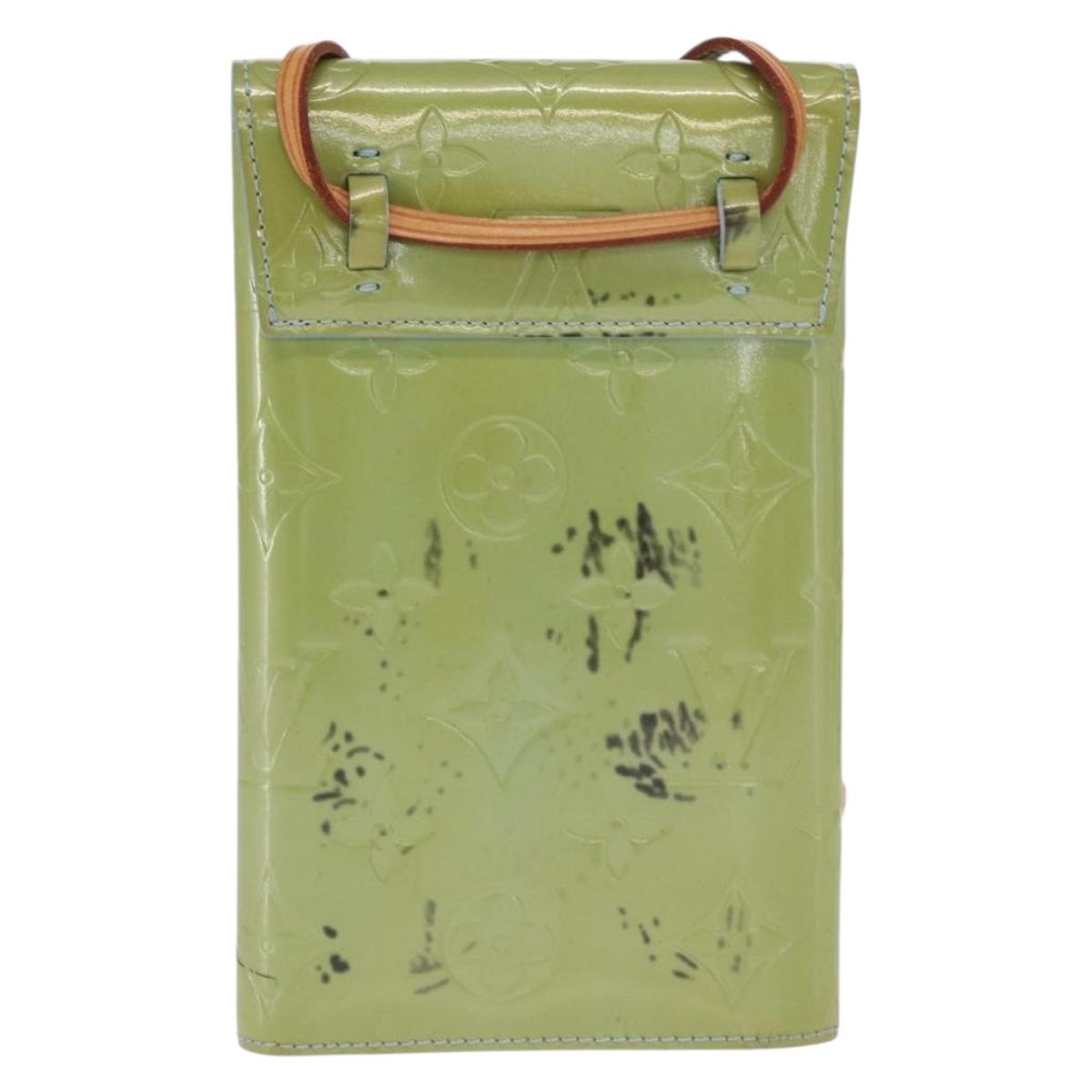LOUIS VUITTON Monogram Vernis Walker Wallet Baby Blue M91073 LV Auth ti3590