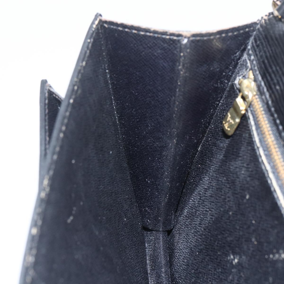 LOUIS VUITTON Epi Serie Dragonne Clutch Bag Black Noir M52612 LV Auth ti3606