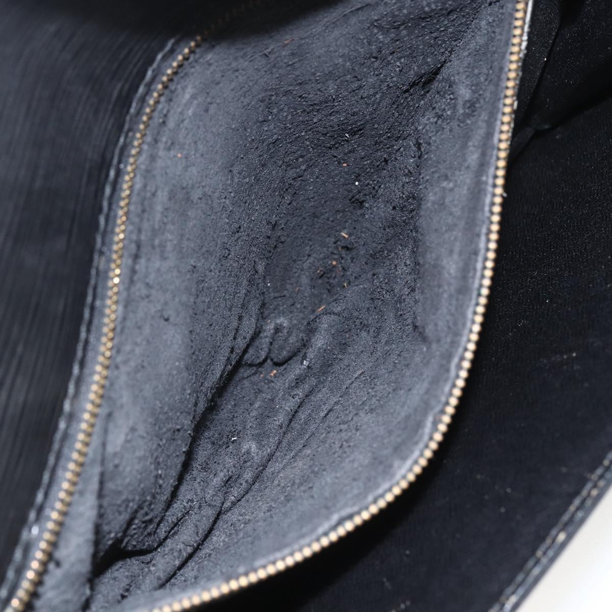 LOUIS VUITTON Epi Serie Dragonne Clutch Bag Black Noir M52612 LV Auth ti3606