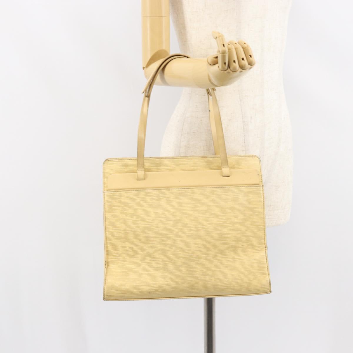 LOUIS VUITTON Epi Croisette PM Tote Bag Vanilla M5249A LV Auth ti3610