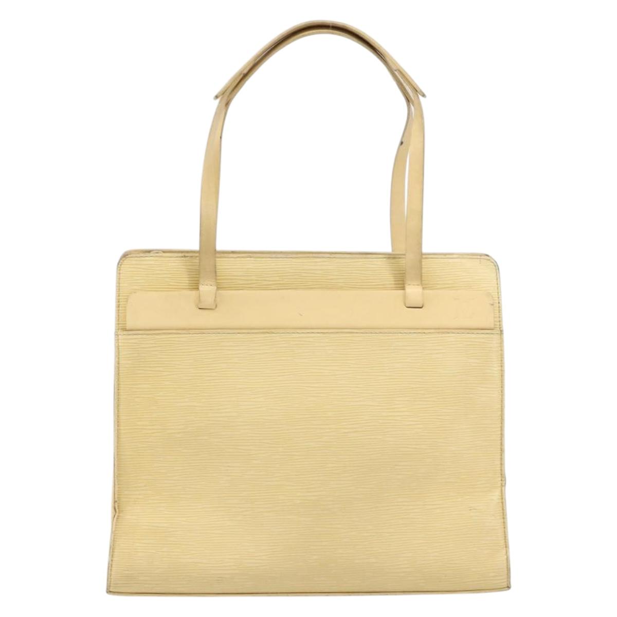 LOUIS VUITTON Epi Croisette PM Tote Bag Vanilla M5249A LV Auth ti3610