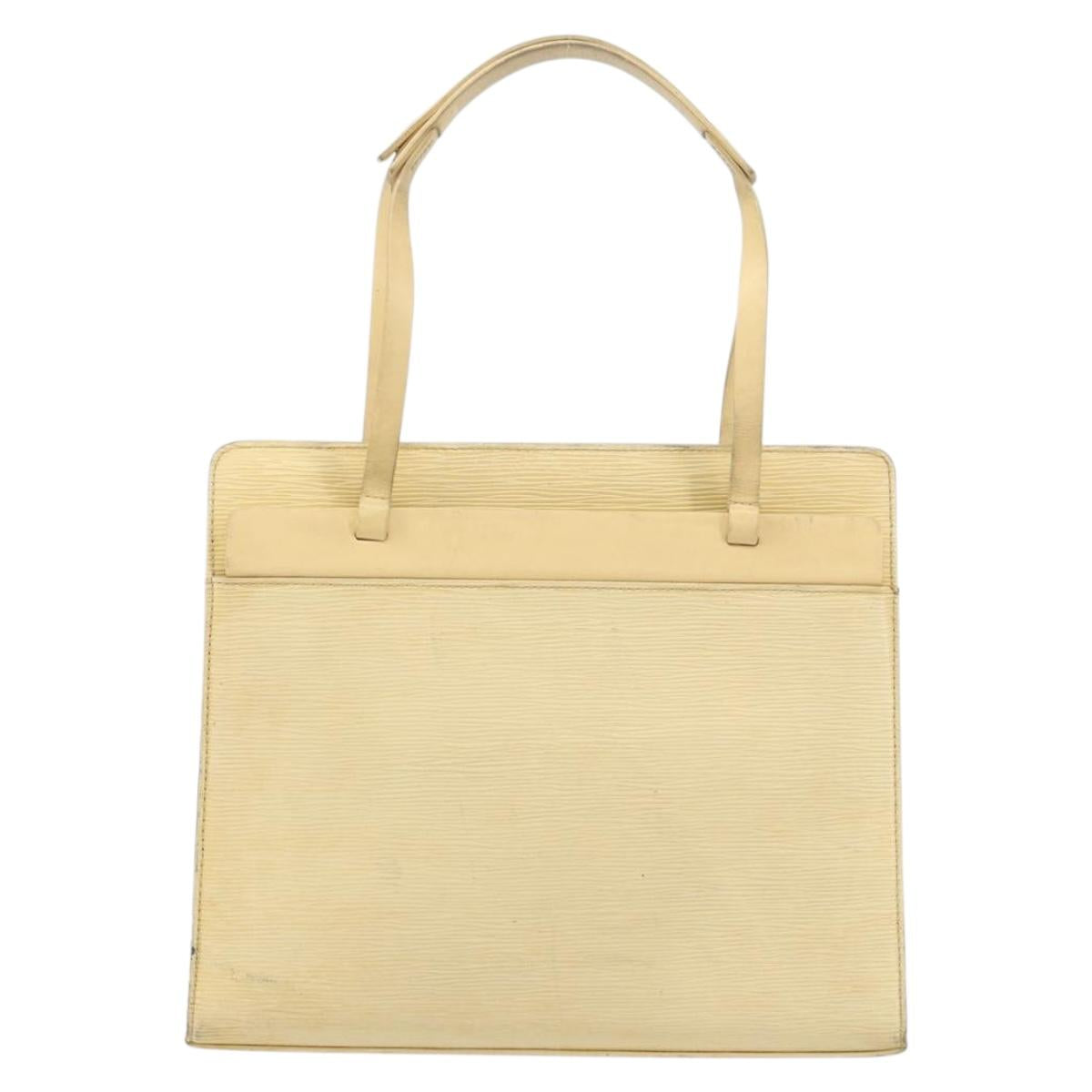 LOUIS VUITTON Epi Croisette PM Tote Bag Vanilla M5249A LV Auth ti3610