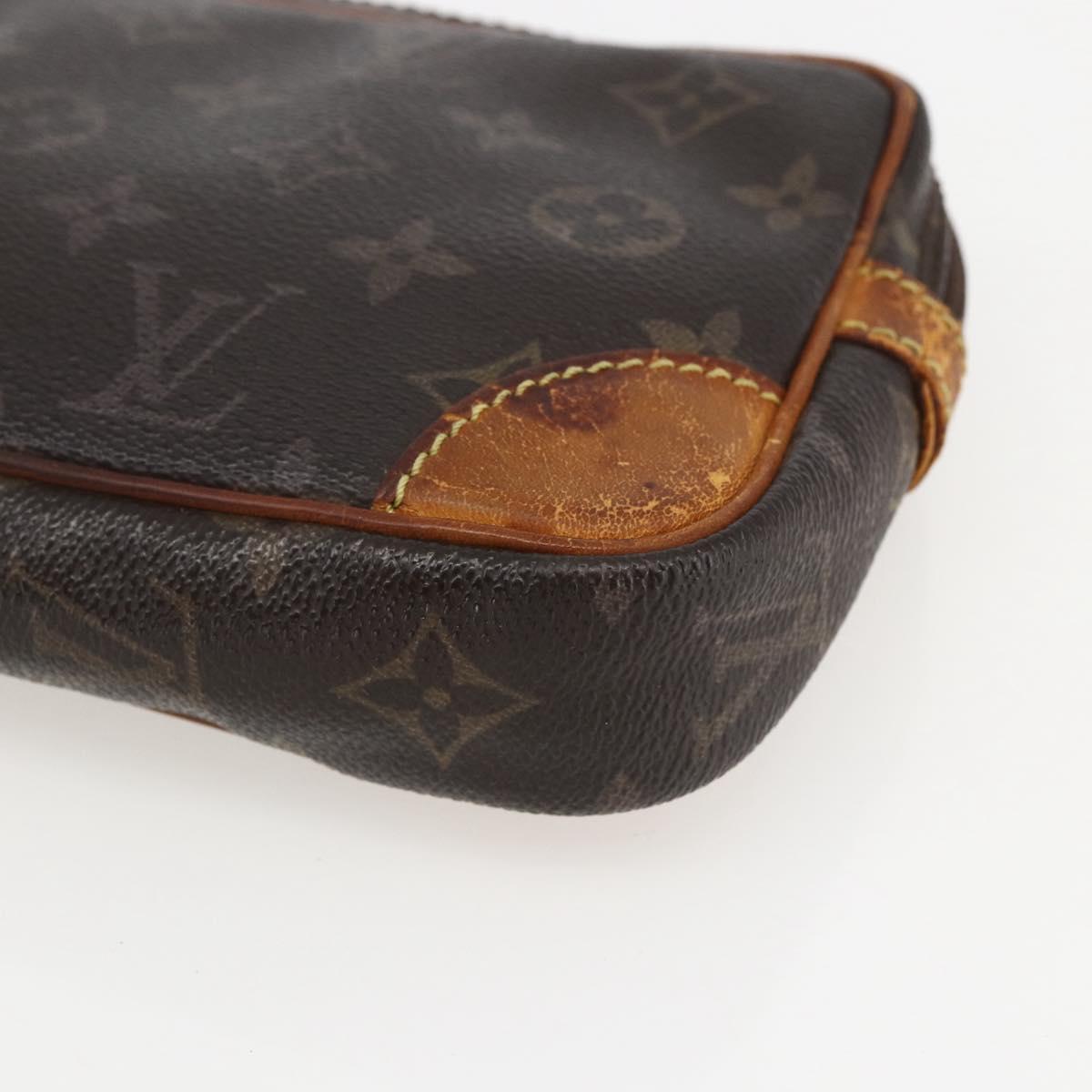 LOUIS VUITTON Monogram Marly Dragonne PM Clutch Bag M51827 LV Auth ti3611